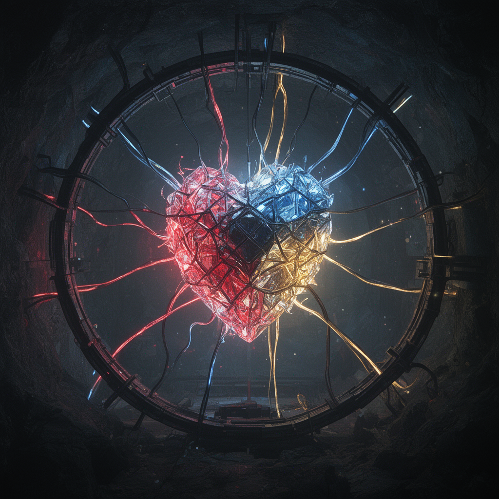 The Prism Heart generating a wavelength anomaly beneath the Lumen Sanctum