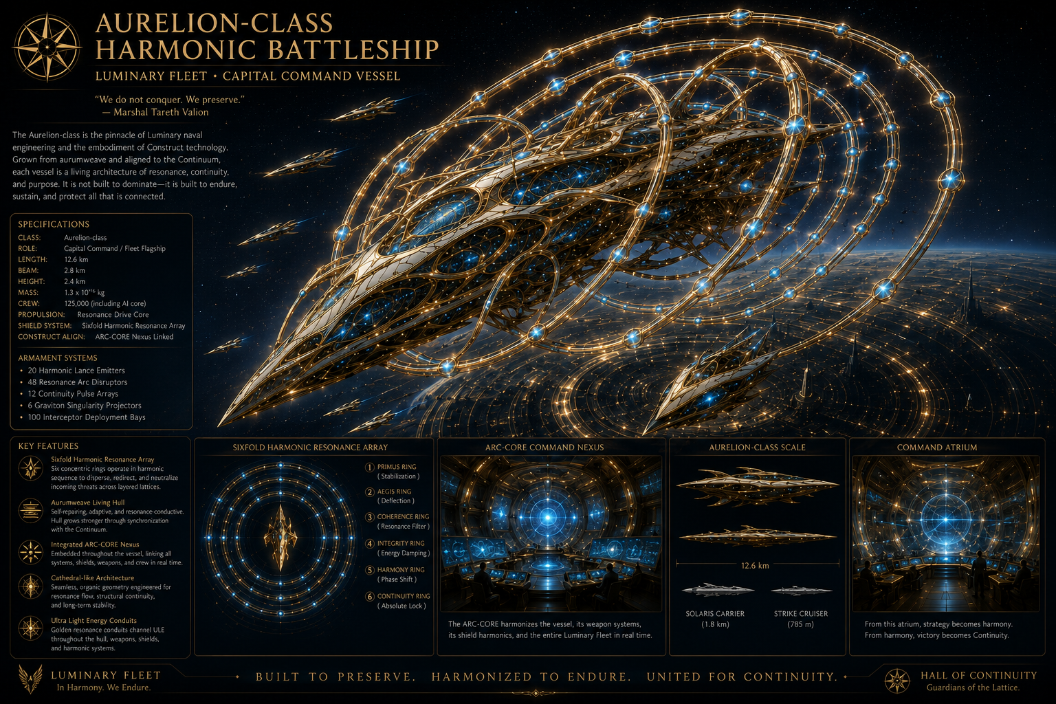 Aurelion Harmonic Luminary Battleship